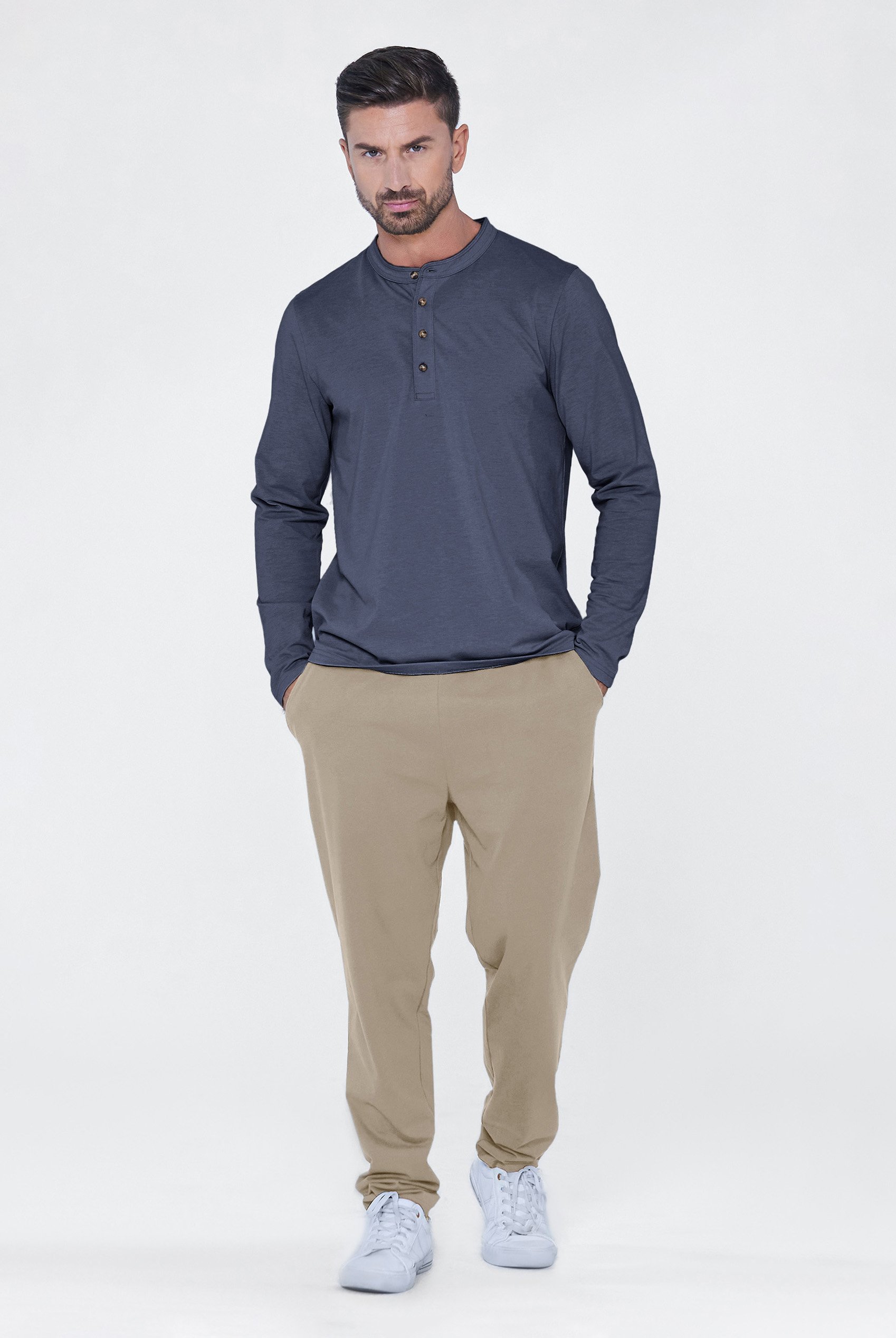 Men's Solid Pyjamas Set