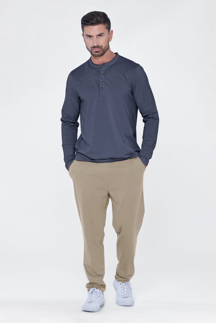 Men's Solid Pyjamas Set