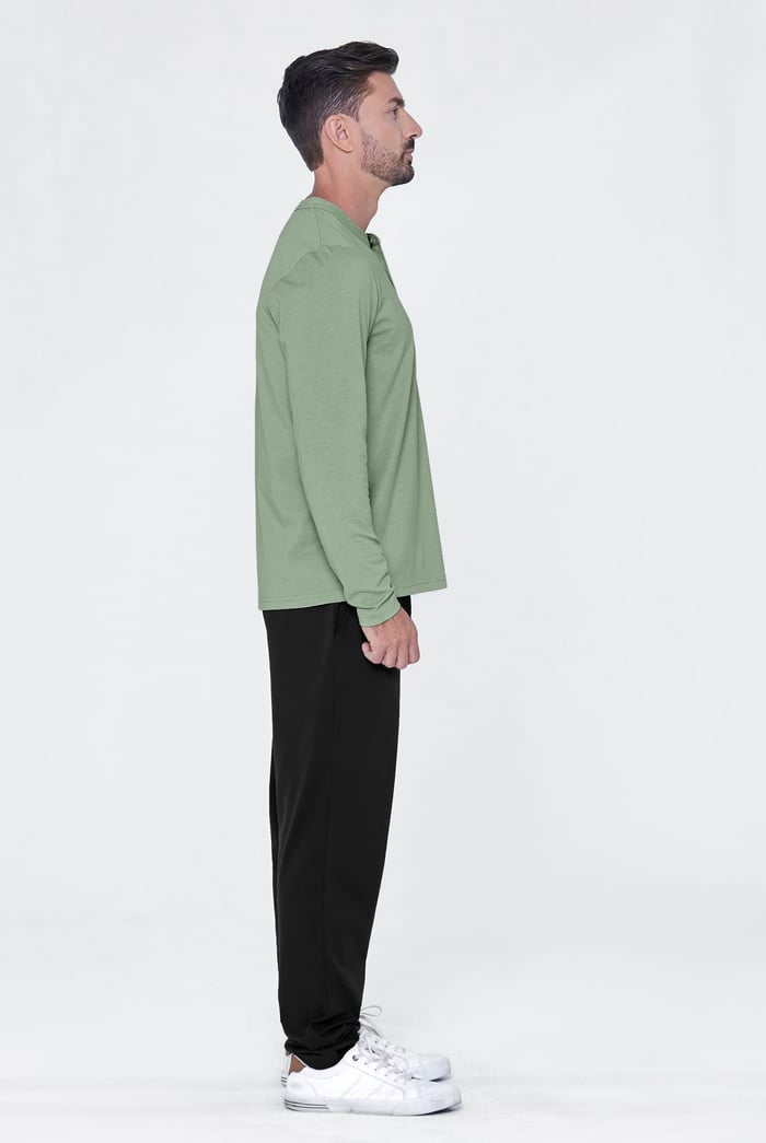 Men's Solid Pyjamas Set