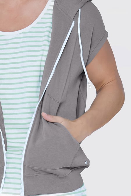 Grey Zip Up Hoodie