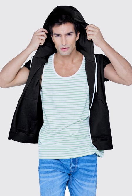Black Zip Up Hoodie