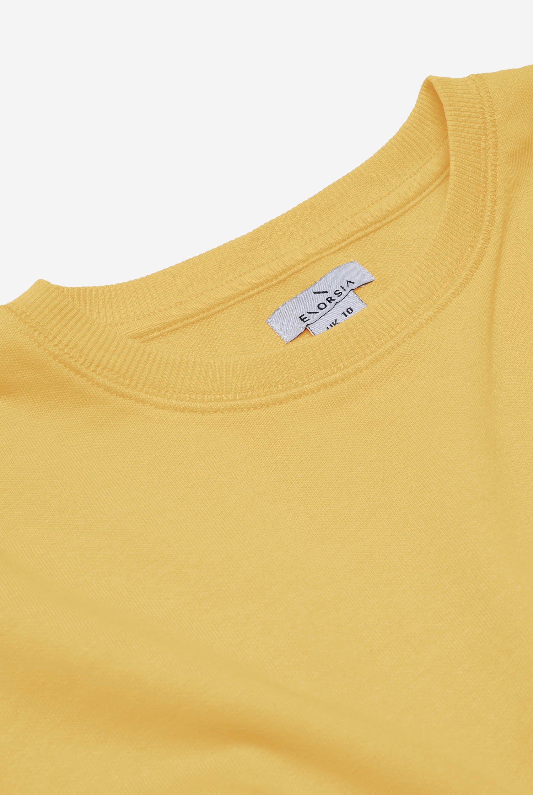 Ribbed Hem Cropped Sweatshirt