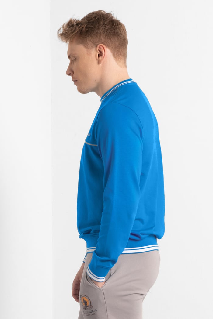 Simple & Significant Sweatshirt With Reflective Tape Detailing