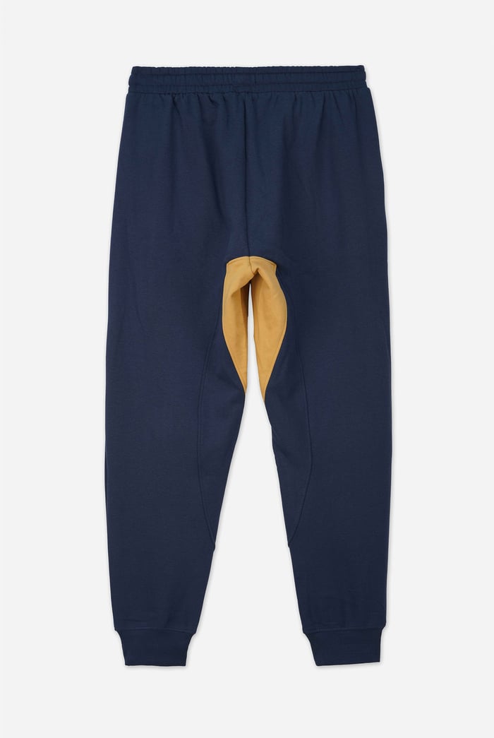 Mens Fleece Joggers With Contrast Panels