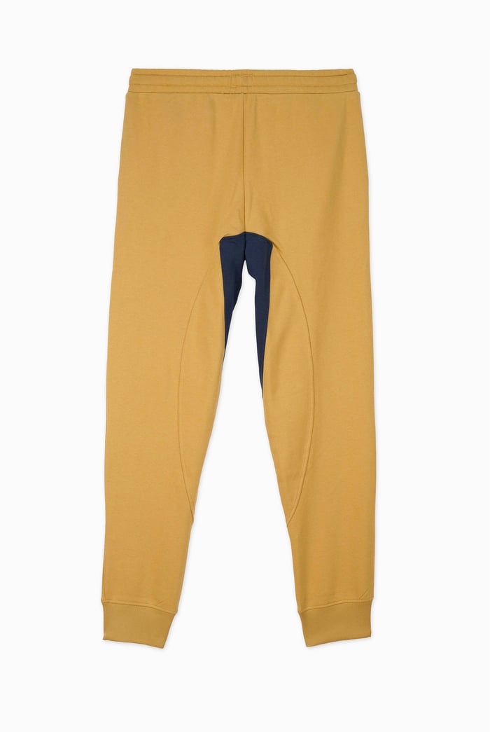 Mens Fleece Joggers With Contrast Panels