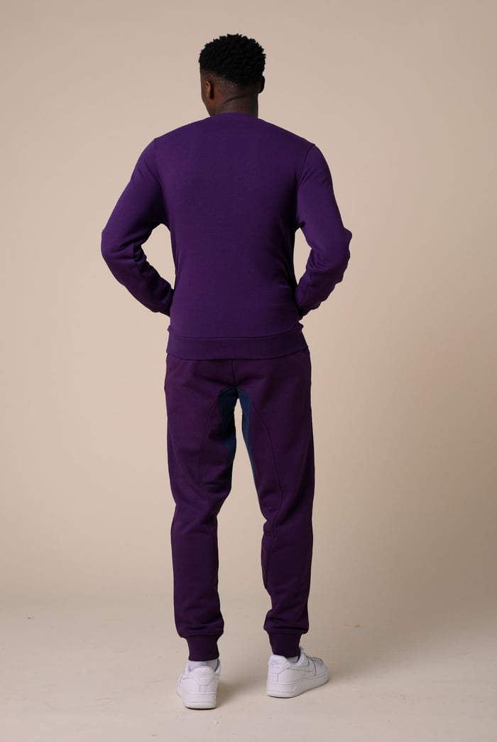 Mens Fleece Joggers With Contrast Panels