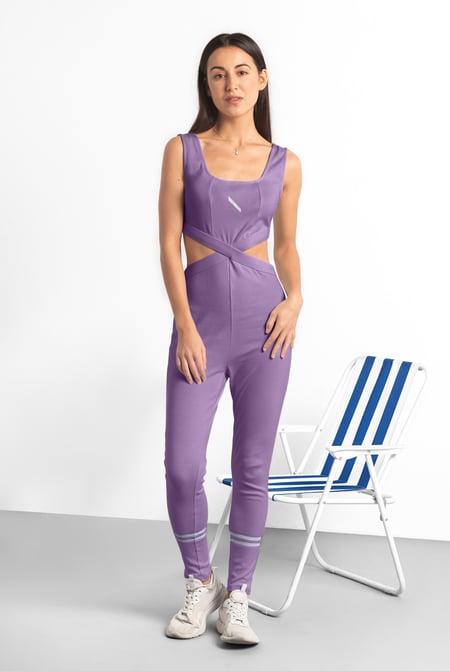 Green Reflective Print Bodycon Active Jumpsuit
