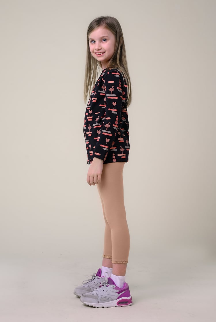 Girls Lace Frill Hem Leggings (12/18mths-6/7yrs)