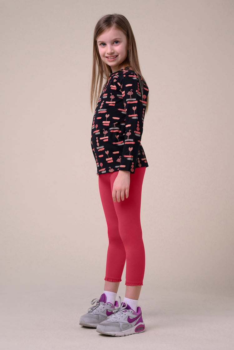 Girls Lace Frill Hem Leggings (12/18mths-6/7yrs)