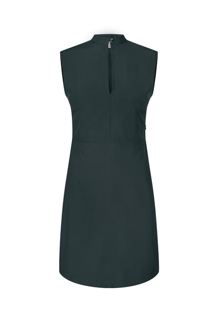 High Neck Sleeveless Dress With Keyhole Detail