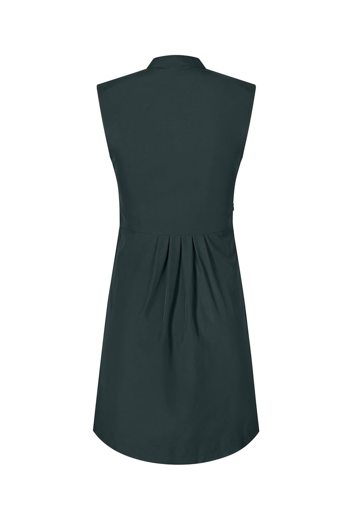 High Neck Sleeveless Dress With Keyhole Detail