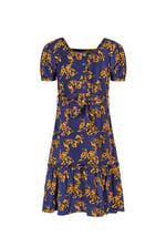 Square Neck Tiered Puff Sleeve Dress (2/3yrs-8/9yrs)