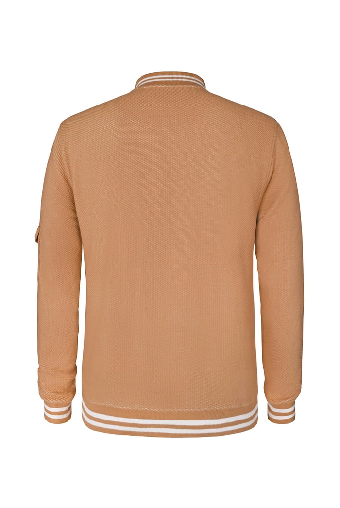 Heavy Waffle Bomber Jacket