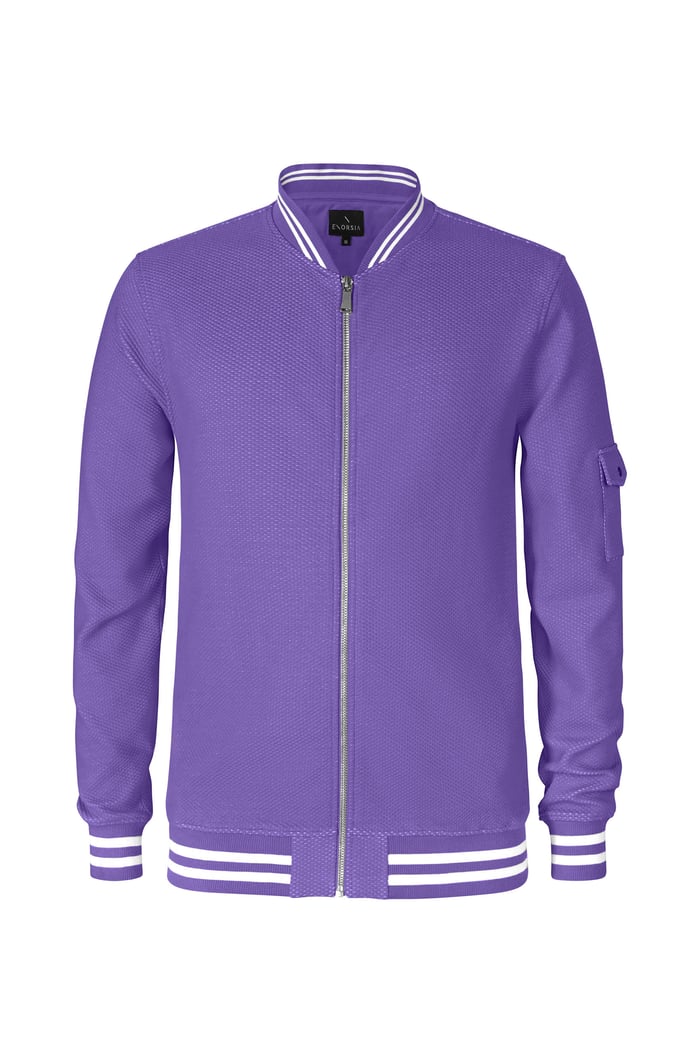 Heavy Waffle Bomber Jacket