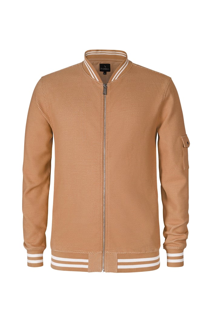 Heavy Waffle Bomber Jacket