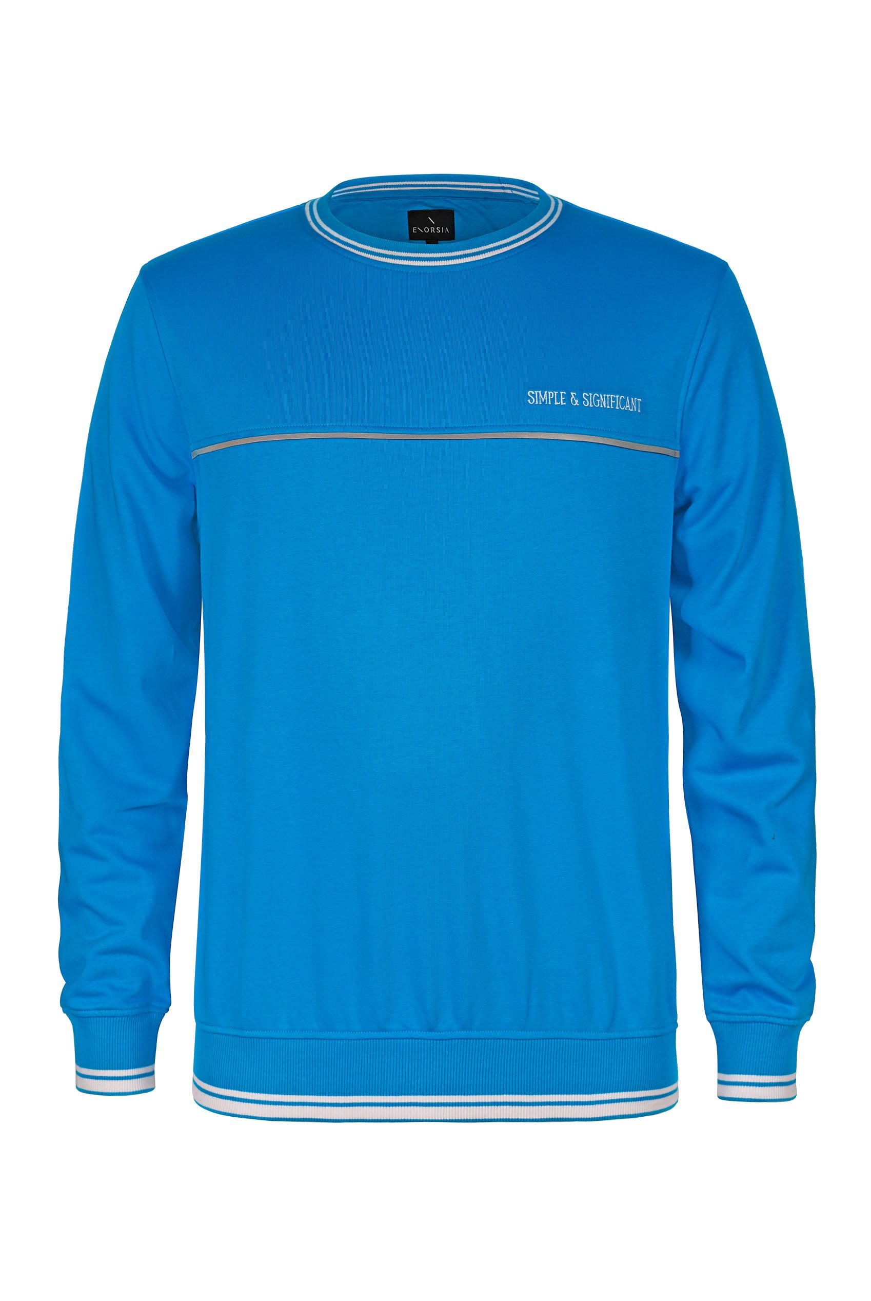 Simple & Significant Sweatshirt With Reflective Tape Detailing