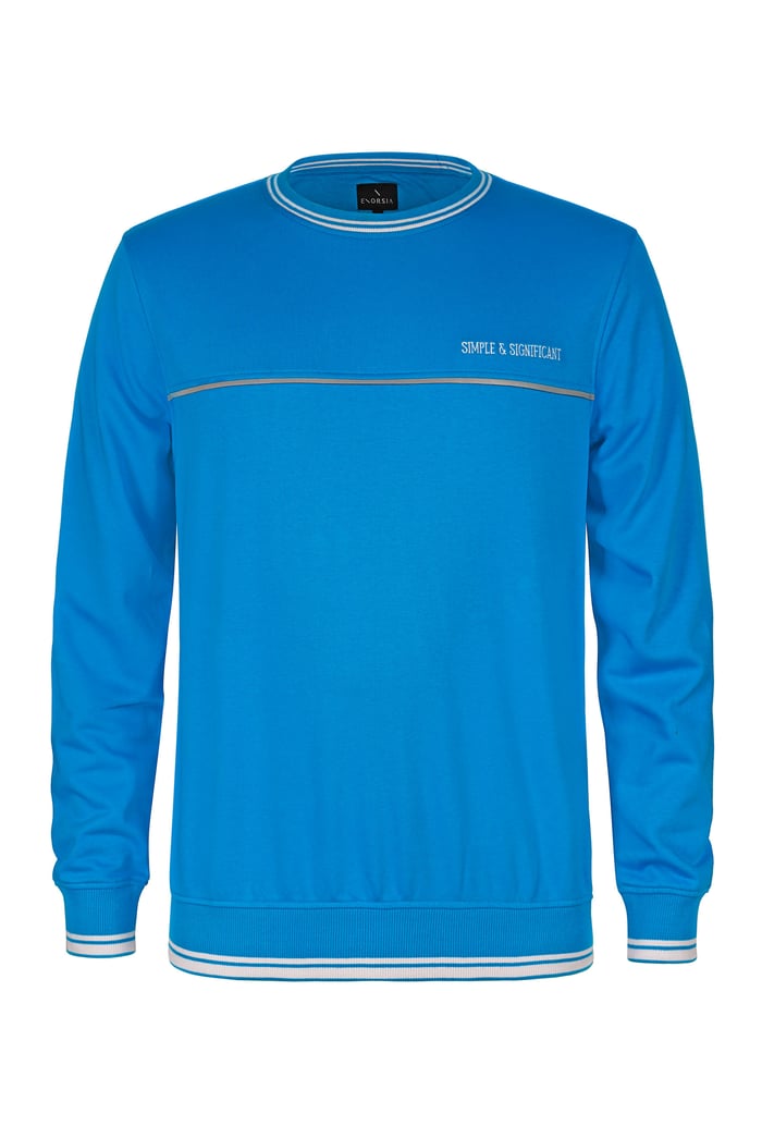 Simple & Significant Sweatshirt With Reflective Tape Detailing