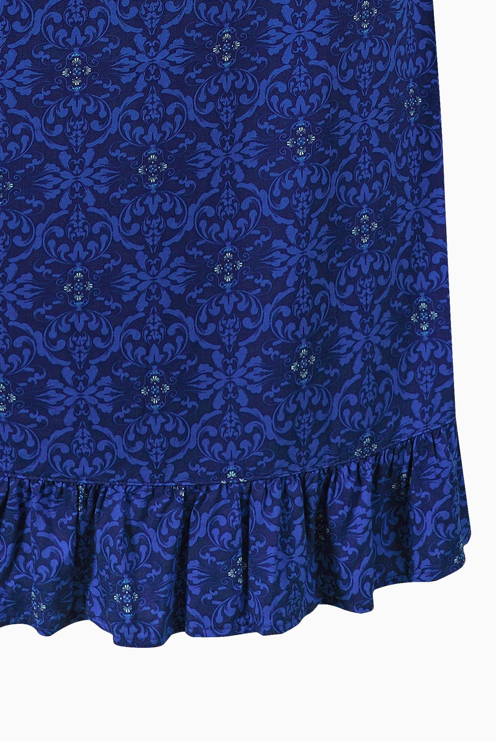 V-Neck Puff Sleeve Midi Dress