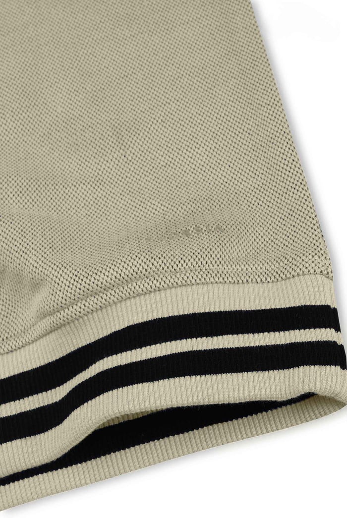 Design Pique Polo With Rib Detailing