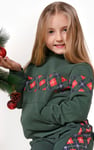 Girls Argyle Christmas Hoodie (12/18mths-7yrs)