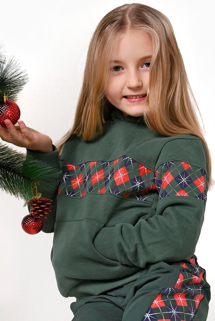 Girls Contrast Panel Hoodie (12/18mths - 7yrs)