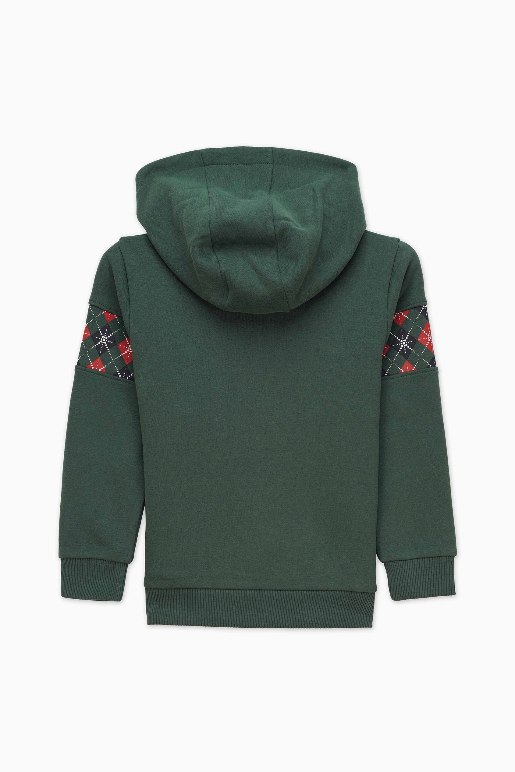 Girls Argyle Christmas Hoodie (12/18mths-7yrs)
