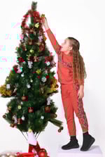 Girls Argyle Christmas Hoodie (12/18mths-7yrs)