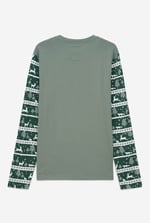 Mens Fair Isle Reindeer Print T-shirt