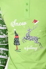 Mens Fair Isle Reindeer Print T-shirt