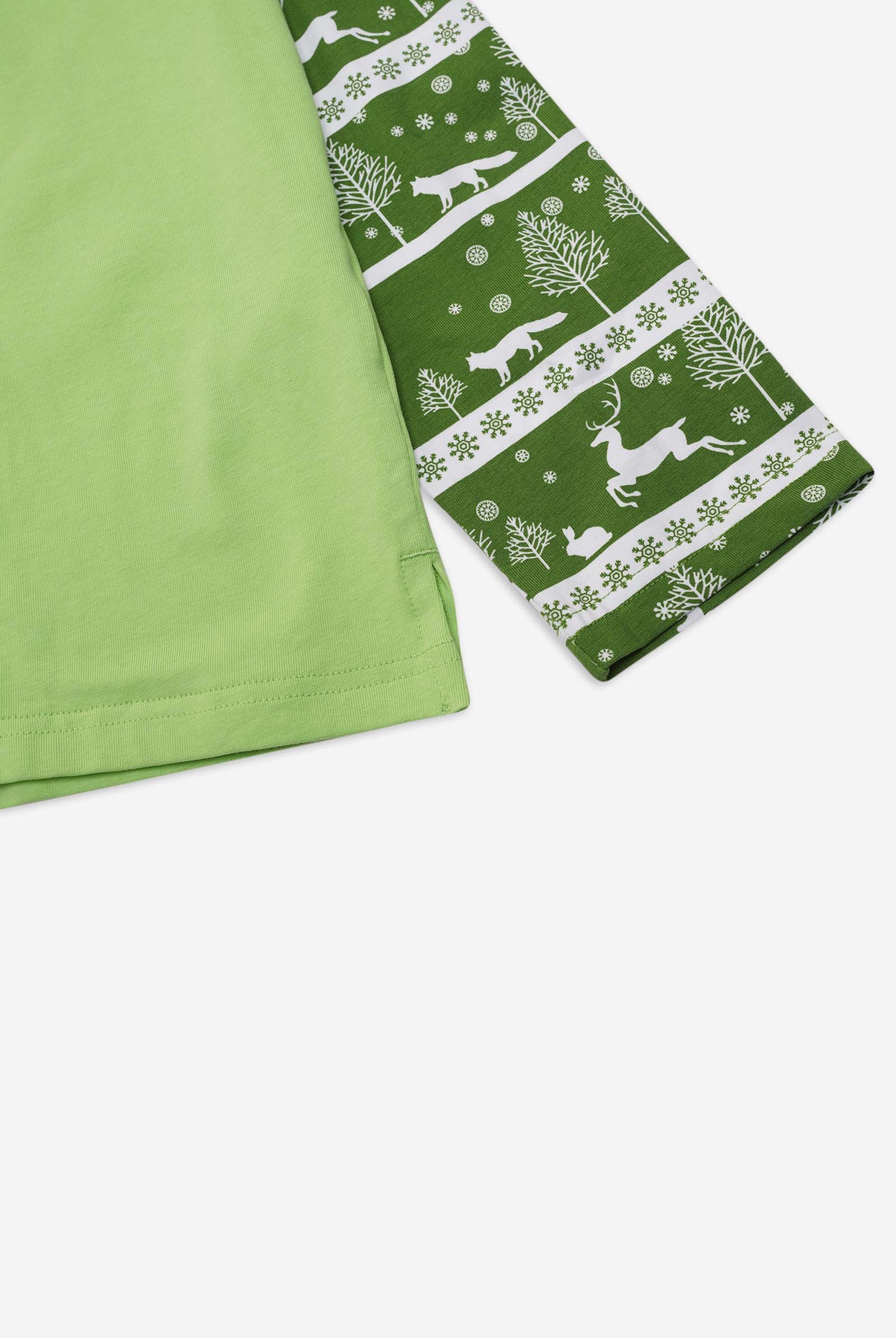 Mens Fair Isle Reindeer Print T-shirt