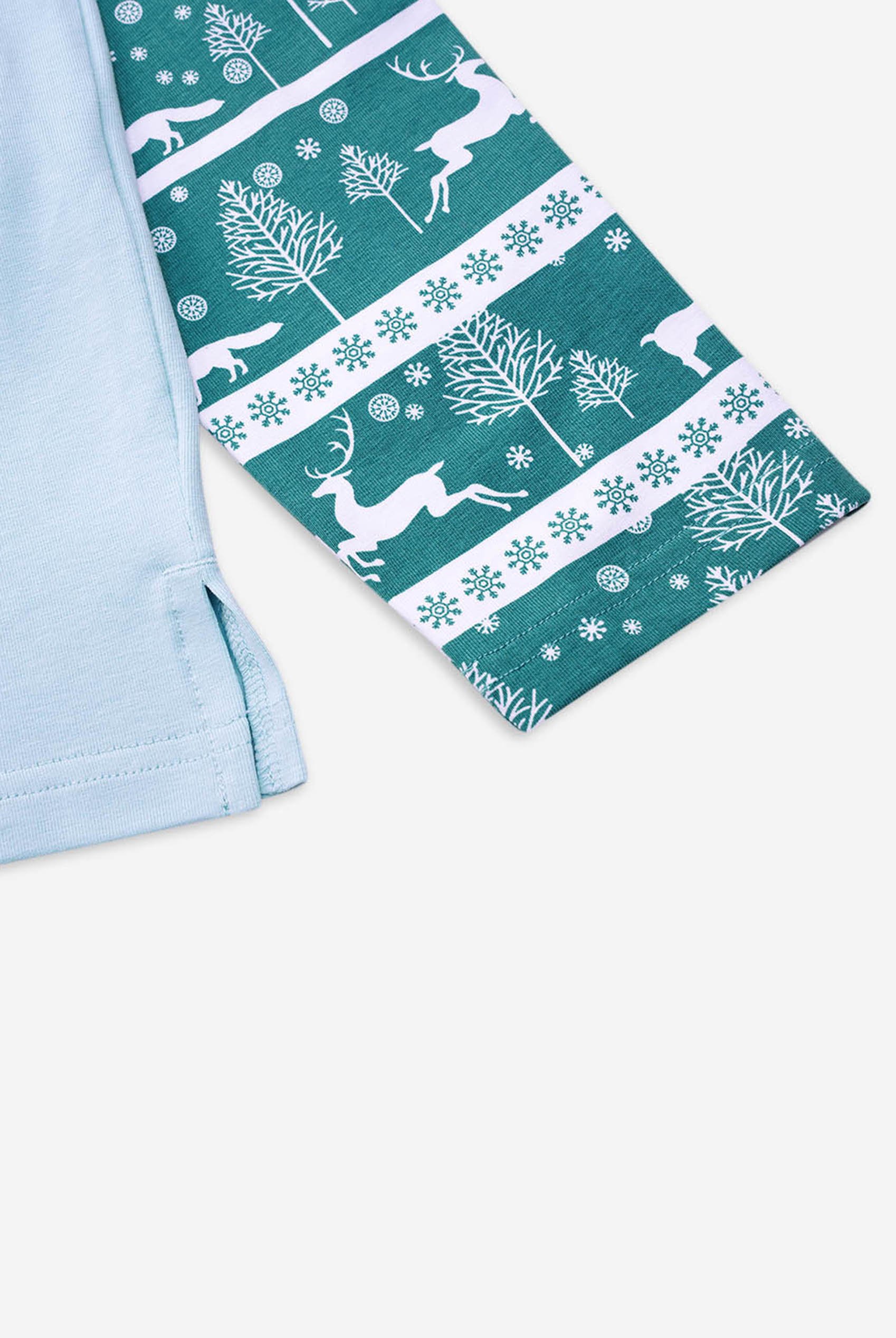 Mens Fair Isle Reindeer Print T-shirt