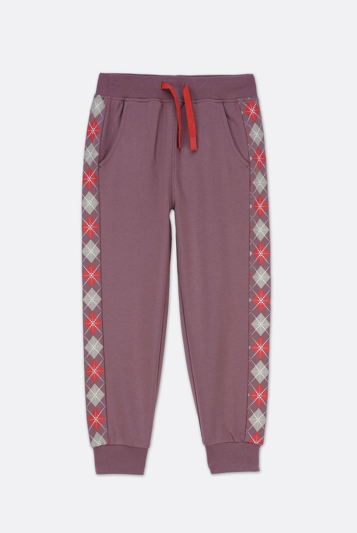 Girls Christmas Printed Side Panel Jogger( 12/18mths- 7yrs)