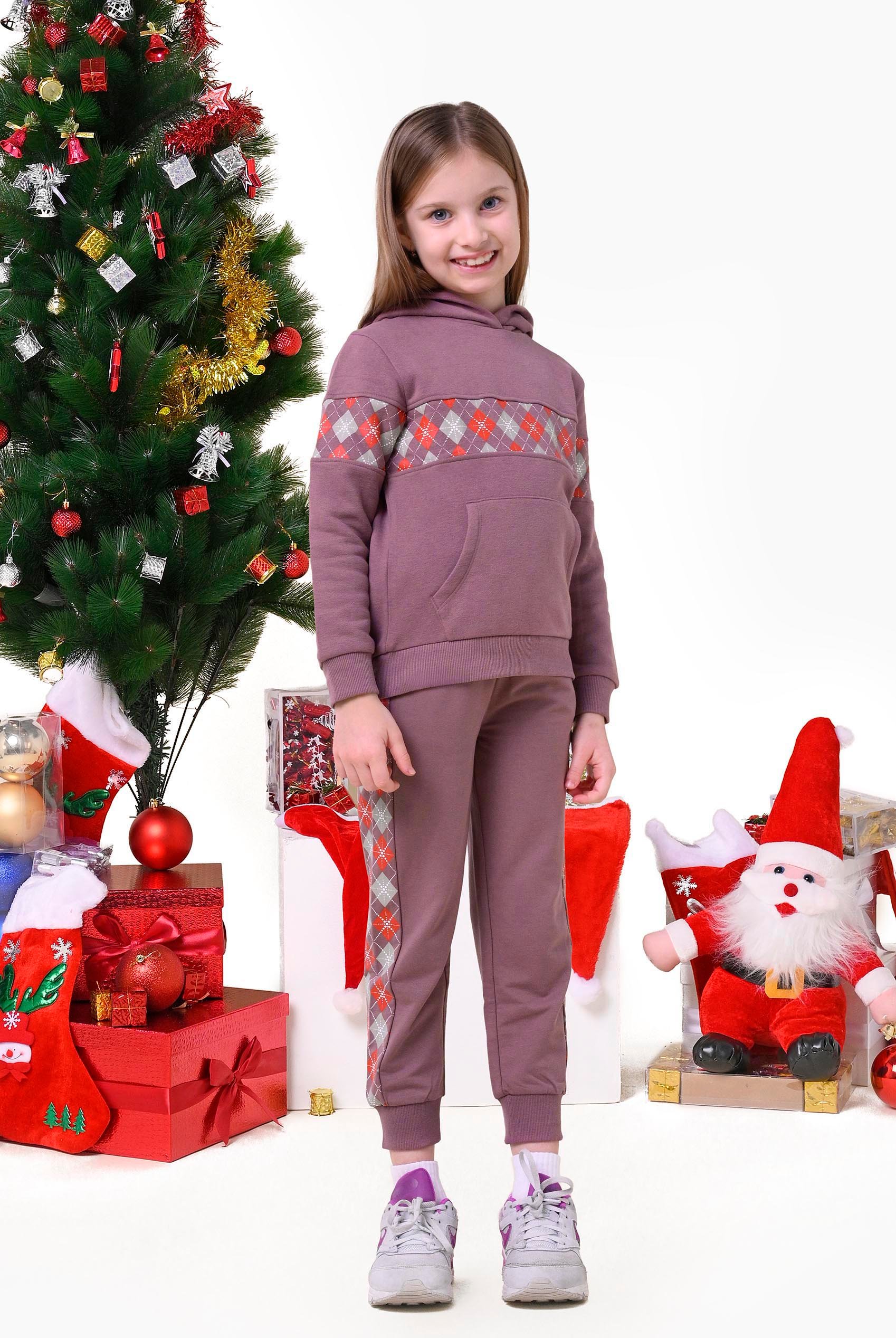 Girls Argyle Christmas Joggers (12/18mths-7yrs)