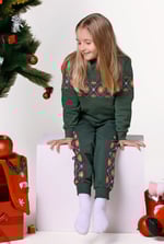 Girls Argyle Christmas Joggers (12/18mths-7yrs)