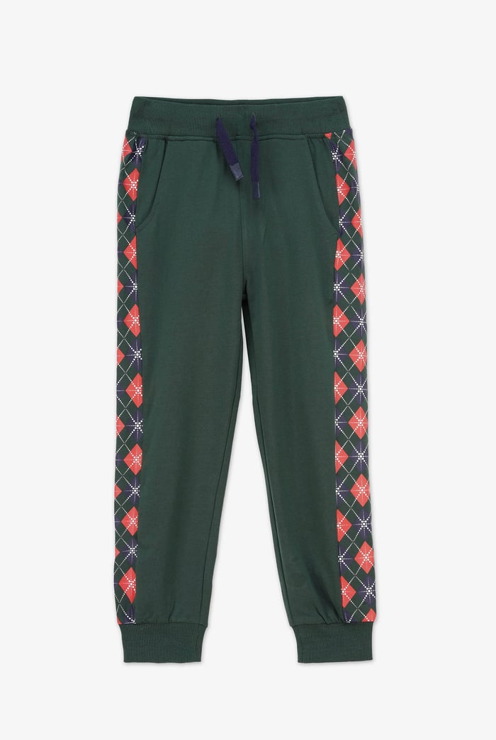 Girls Argyle Christmas Joggers (12/18mths-7yrs)