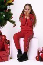 Girls Argyle Christmas Joggers (12/18mths-7yrs)