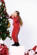 Girls Argyle Christmas Joggers (12/18mths-7yrs)