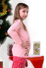 Girls Santa T-shirt (12/18mths-7yrs)