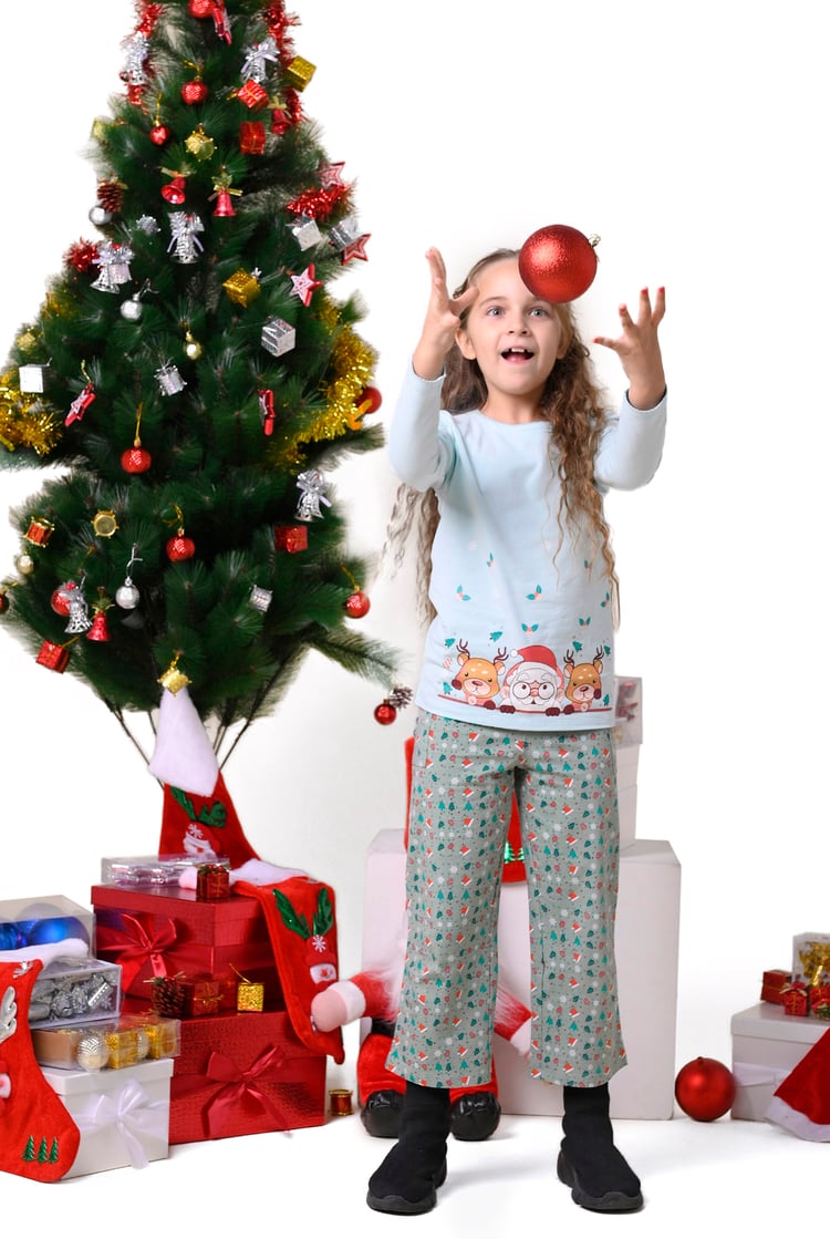 Girls Santa T-shirt (12/18mths-7yrs)