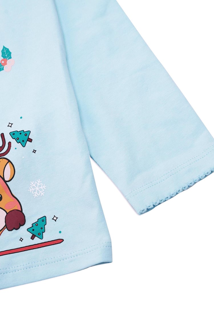 Girls Santa T-shirt (12/18mths-7yrs)