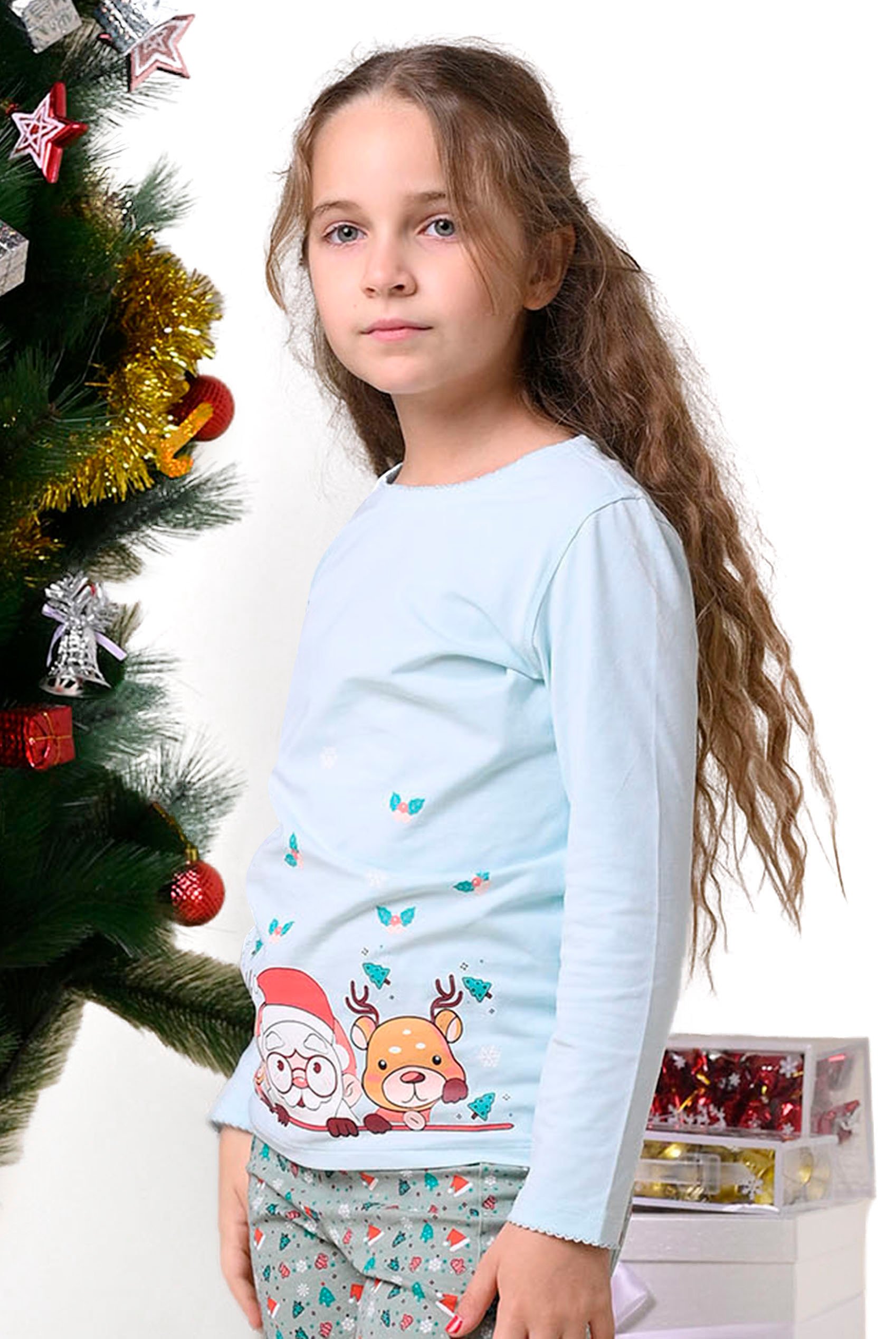 Girls Santa T-shirt (12/18mths-7yrs)