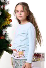 Girls Santa T-shirt (12/18mths-7yrs)