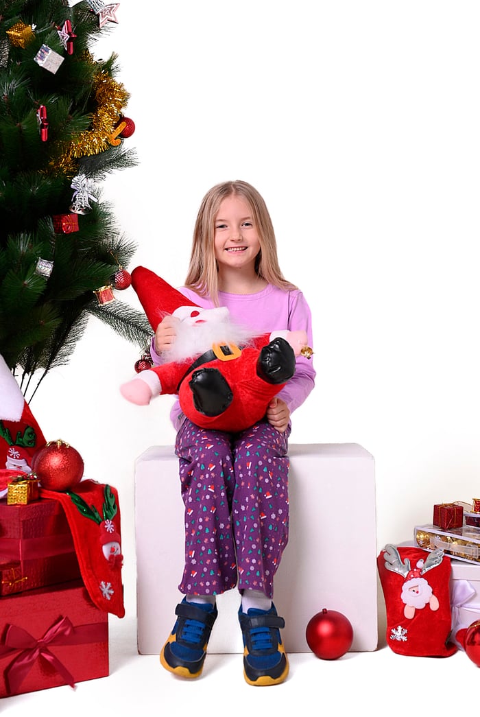 Girls Santa T-shirt (12/18mths - 7yrs)