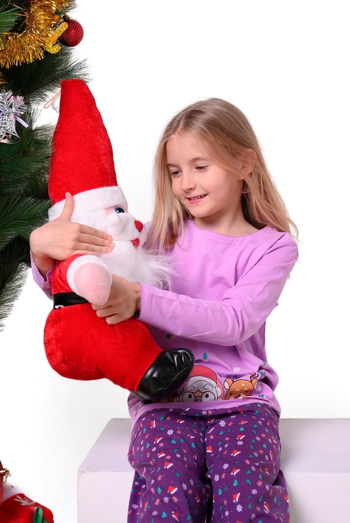 Girls Santa T-shirt (12/18mths - 7yrs)