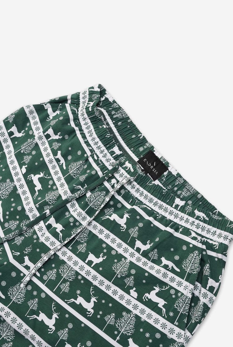 Mens Fairisle Print Christmas Pyjama Bottoms