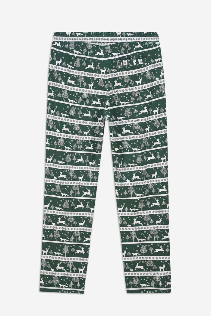 Mens Fairisle Print Christmas Trouser