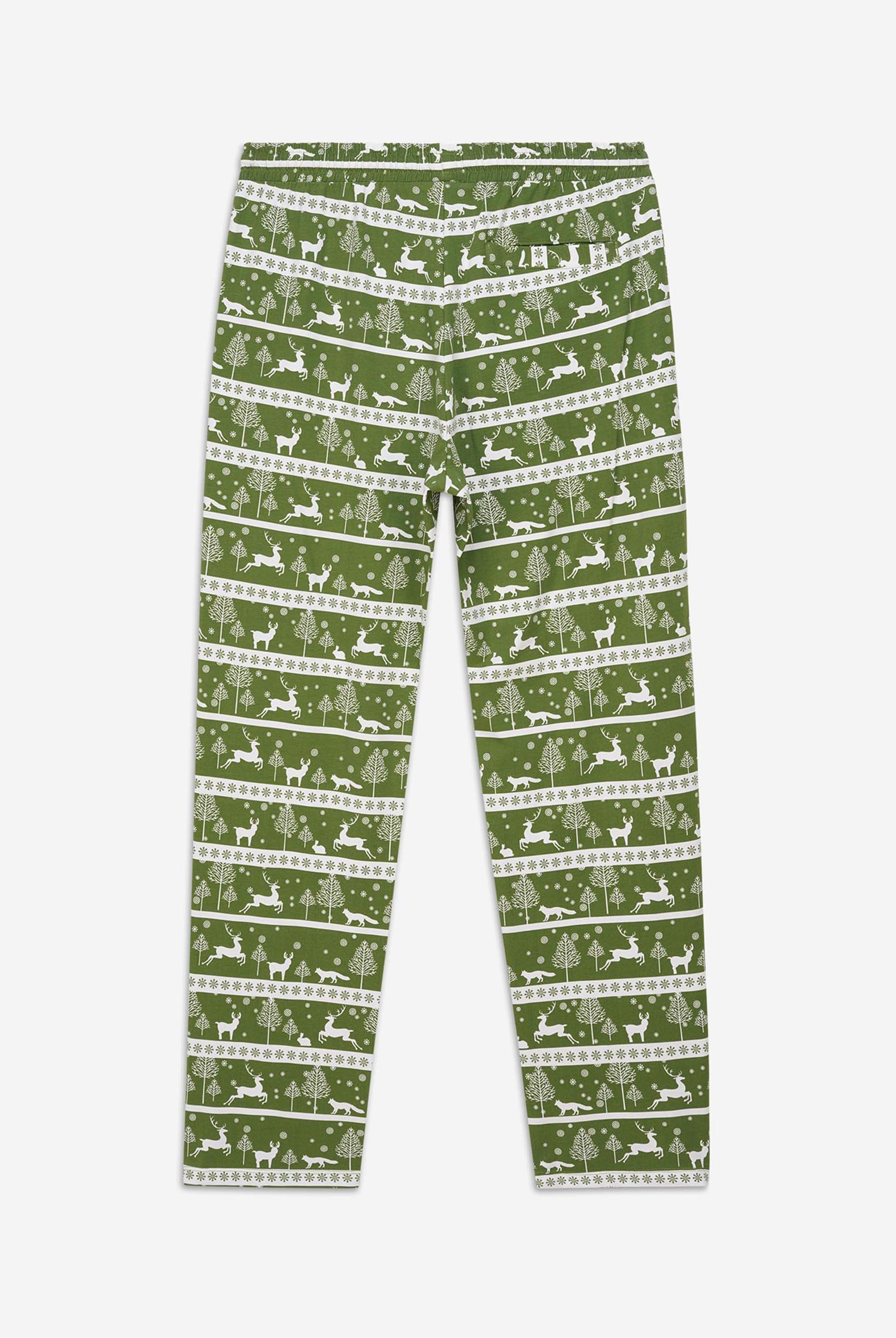 Mens Fairisle Print Christmas Pyjama Bottoms