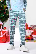 Mens Fairisle Print Christmas Pyjama Bottoms