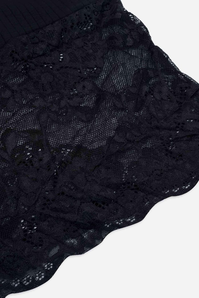 Lace Detail Long Sleeve Bodycon Dress