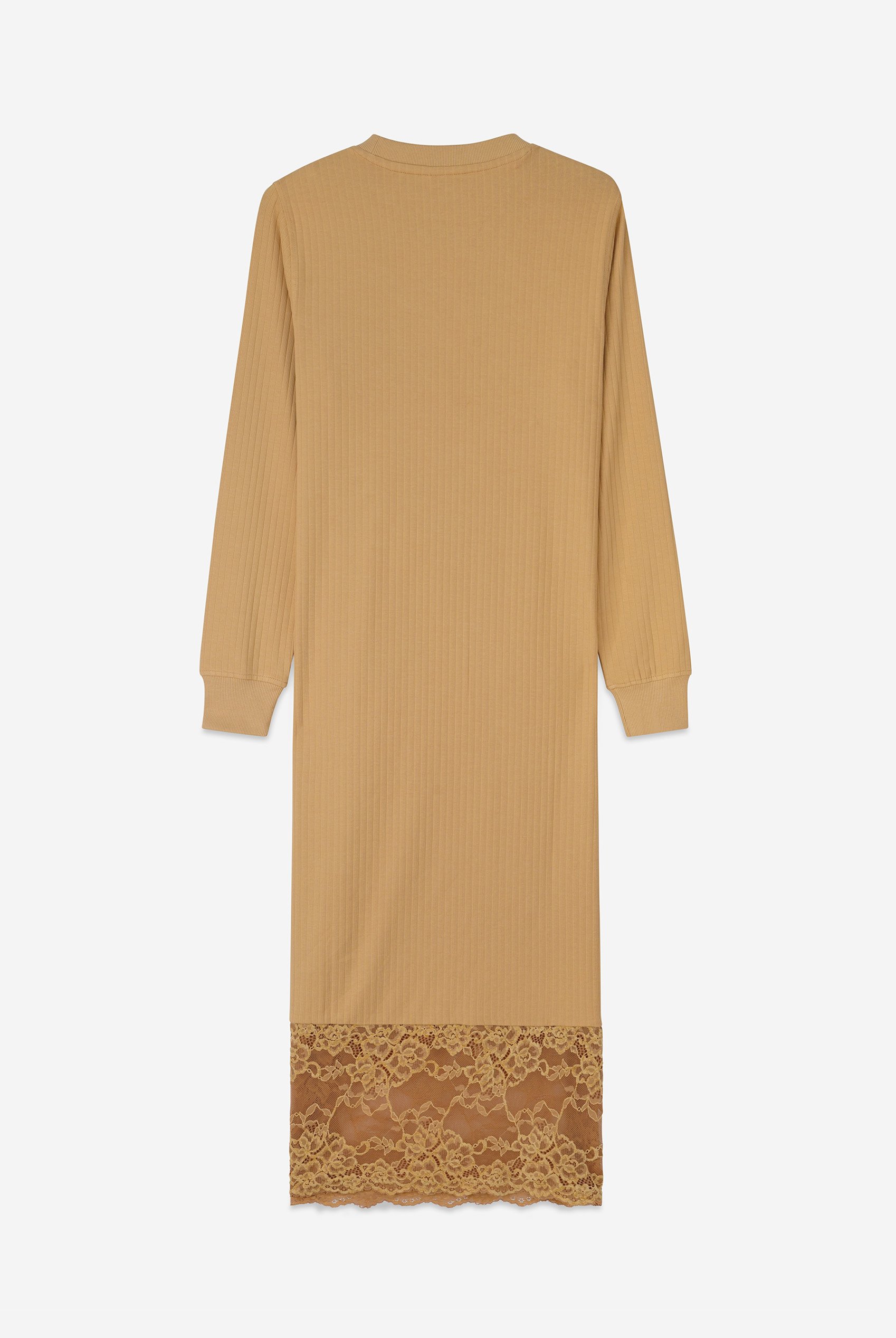 Lace Detail Long Sleeve Bodycon Dress